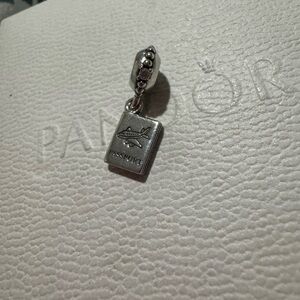 Pandora Retired Passport Charm with CZ
